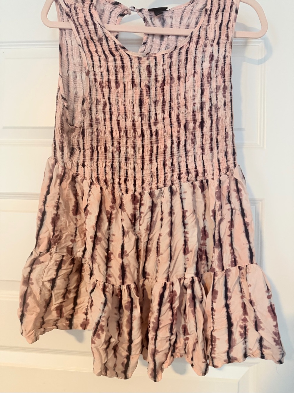 torrid Pink Tie-Dye Tiered Skater Skirt